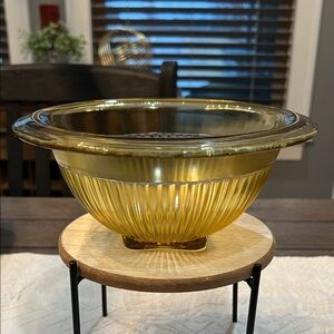 Golden Glass Mixing Bowl
